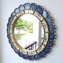 "Peruvian Mirrors ""Harmonious Blue 50cm" - thumbnail 3