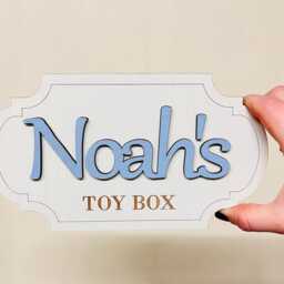 Kids Room Door Sign Personalised Bedroom Plaque For Children Nursery Name Wooden Baby Playroom Wall Decor Custom Gift Grandson - thumbnail 3