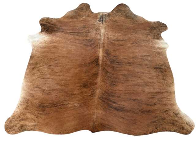 Medium/Large Sized Brindle Genuine Cowhide Rug, Hair On Hide Sold As Seen - image 1