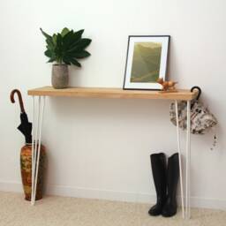 Solid Oak Console Table - thumbnail 2