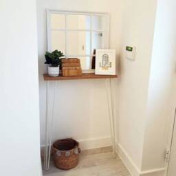 Solid Oak Console Table - thumbnail 1