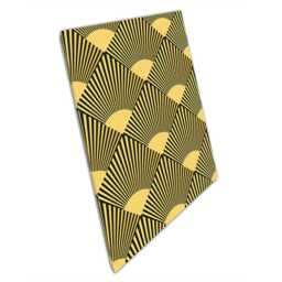 Art Deco Sunburst Canvas Print Angular Gold & Black Wall Decor For 1920S-Inspired Home Office - thumbnail 1