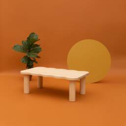 Solid Wood Coffee Table, Handmade - Palamos - thumbnail 2