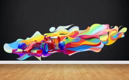 Painteeze Formula 1 Fia Painting Like Modern Wall Decor, Decal, Sticker Cfb 10 - thumbnail 1