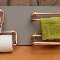 Hand Made Copper Toilet Roll Holder - thumbnail 2