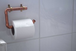 Hand Made Copper Toilet Roll Holder - thumbnail 1