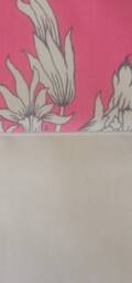Crimson Floral Print Pillow Cover Sateen Cotton Decor, Envelope Closure - thumbnail 4