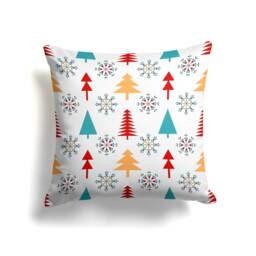 Christmas Snowflake Blue White Winter Trend Decorative Cushion Cover/Farmhouse Pillow Gift Her Case Party Decor - thumbnail 4