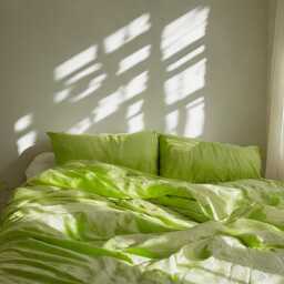 Lime Linen Duvet Cover Soft 1 Medium Weight Cover Breathable Stonewashed Comfort - thumbnail 4