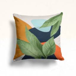 Abstract Mid Century Modern Cushion Cover, Boho Flower Pillow Case, Floral Living Room Decoration, Bedroom Textiles, Farmhouse Decor - thumbnail 2