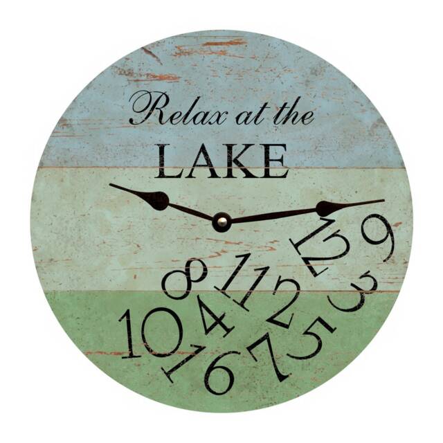 Rustic Lake Cabin Clock - Handcrafted Clock - image 1