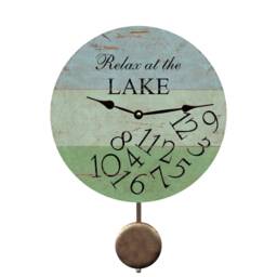 Rustic Lake Cabin Clock - Handcrafted Clock - thumbnail 2