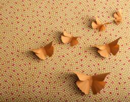 3D Butterfly Wall Art Ochre Silhouettes For Girls Room, Nursery, & Home Art Decor - thumbnail 1