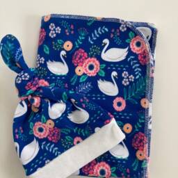 Baby Blanket & Newborn Hat Sets. Take Home Set. Llama Deer Bird Shower Gift. Photo Prop - thumbnail 2
