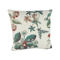 Cowtan & Tout - Linnaeus Teal/Cream Beautiful Botanical Designer Cushion Cover Handmade Throw Pillow Home Decor - thumbnail 2