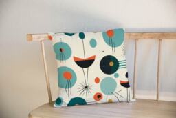 Mid Century Lamp Shade Geometric Lamp Home Decor Black Lampshade Table - thumbnail 1