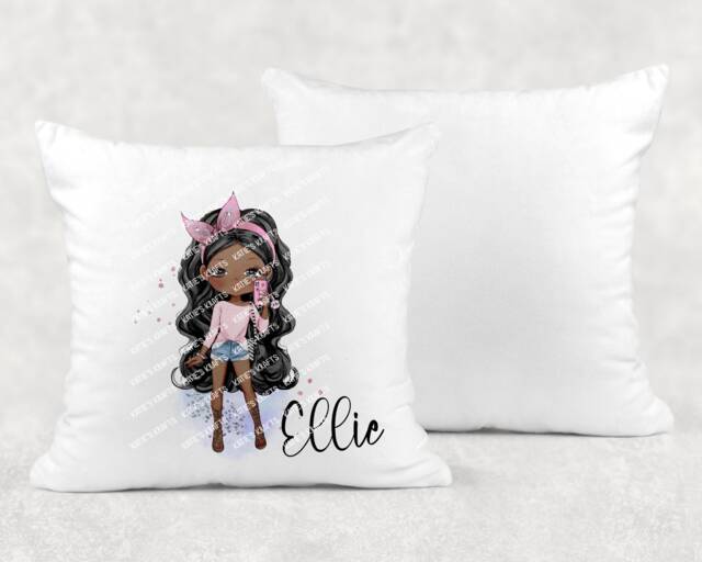 Personalised Fashion Girl Cushion Ideal Gift, Birthday Gift - image 1