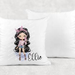 Personalised Fashion Girl Cushion Ideal Gift, Birthday Gift - thumbnail 2