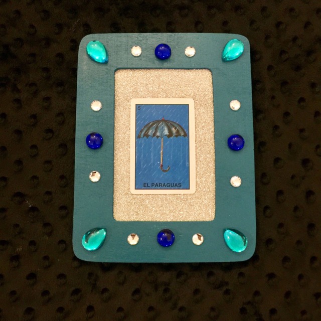 La Loteria El Paraguas Umbrella Wooden Picture Frame - image 1