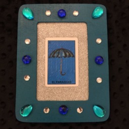 La Loteria El Paraguas Umbrella Wooden Picture Frame - thumbnail 2
