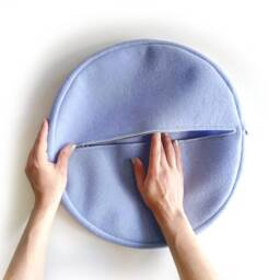 Custom Size Seat Cushion/Round Chair Floor Pillow Wool Felt 1, 5 - thumbnail 4