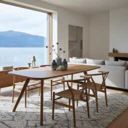 Scandinavian Dining Table Oak Scandinavian Harmony - Hand-Made, Oiled Top, Minimalist, Modern - thumbnail 2