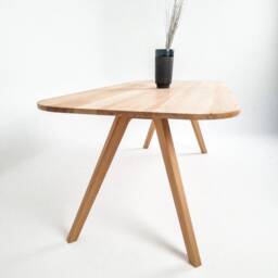 Scandinavian Dining Table Oak Scandinavian Harmony - Hand-Made, Oiled Top, Minimalist, Modern - thumbnail 4