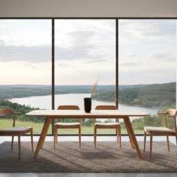 Scandinavian Dining Table Oak Scandinavian Harmony - Hand-Made, Oiled Top, Minimalist, Modern - thumbnail 3