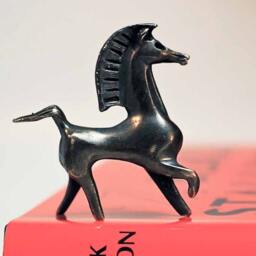 Black Stallion Movie Bucephalus Figurine in Aged Solid Bronze - thumbnail 2