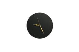 Steel Wall Clock Via Negra _ Ohclock/Home Personalized Gift Office Decor Black Steel Wall Clock Black Weekend - thumbnail 1