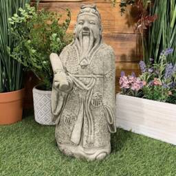 stone Garden Large Chinese Japanese Confucius Man Oriental Gift Ornament - thumbnail 2