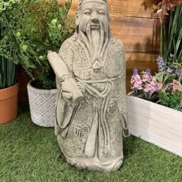 stone Garden Large Chinese Japanese Confucius Man Oriental Gift Ornament - thumbnail 3