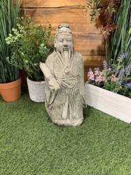 stone Garden Large Chinese Japanese Confucius Man Oriental Gift Ornament - thumbnail 1