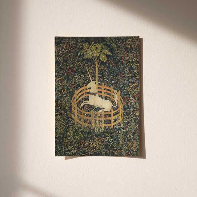 The Unicorn Rests/Medieval Fantasy Art Print - image 1