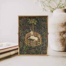 The Unicorn Rests/Medieval Fantasy Art Print - thumbnail 3