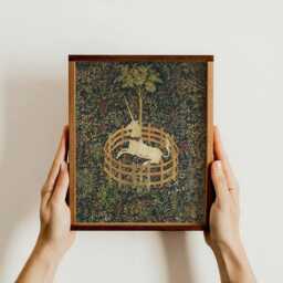 The Unicorn Rests/Medieval Fantasy Art Print - thumbnail 2