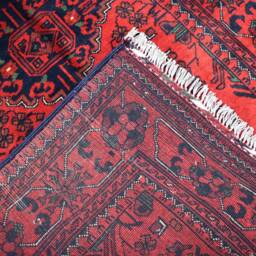 Handmade Afghan Bokhara Rug 100% Wool Turkmen Oriental Rug - 5.0x3.2 Ft - thumbnail 4