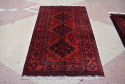 Handmade Afghan Bokhara Rug 100% Wool Turkmen Oriental Rug - 5.0x3.2 Ft - thumbnail 1