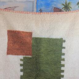 Custom Fabulous Boujad Rug, Authentic Moroccan Azilal Abstract Multicolored Carpet, Handmade Furniture, Bohemian Rug - thumbnail 2