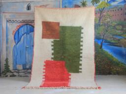 Custom Fabulous Boujad Rug, Authentic Moroccan Azilal Abstract Multicolored Carpet, Handmade Furniture, Bohemian Rug - thumbnail 1