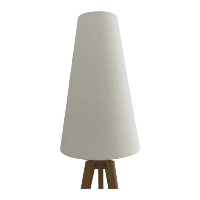 Cream Velvet Extra Tall Tapered Cone Lampshade - image 1
