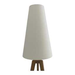 Cream Velvet Extra Tall Tapered Cone Lampshade - thumbnail 1