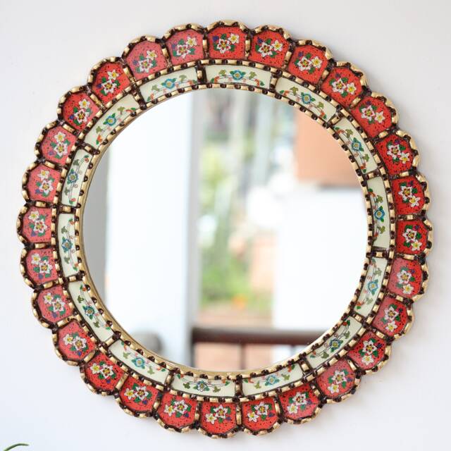 "Peruvian Mirrors ""Harmonious Red 45 cm" - image 1
