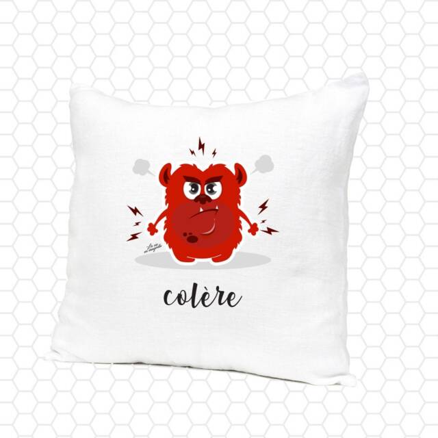 Cushion Cover - Emotions Child Anger Joy Sadness Fear Serenity Love - image 1