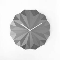 Silver Origami Wall Clock - Sola