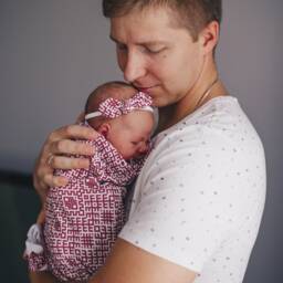 Baby Girl Swaddle Set With Latvian Inspired Print - thumbnail 3