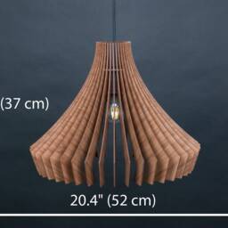 Wood Pendant Light, Wooden Chandelier, Hanging Dining Lamp, Pendant Light, Ceiling Fixture, Wood Lamp, Wooden Chandelier, Ceiling Light - thumbnail 2