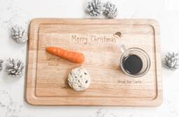 Christmas Eve Santa Plate Board Personalised Wooden Father Rudolph Eve Board Personalized