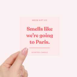 Paris Gifts - We're Going To Surprise Candle Trip Reveal Label - thumbnail 2