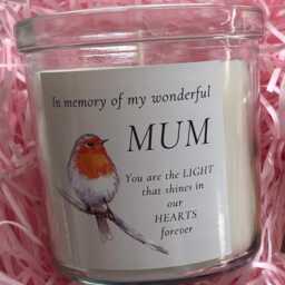In Memory Of Mum Candle - With Match Jar - thumbnail 3